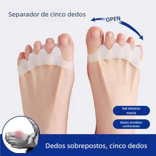 Corretor de Dedos Joanete Silicone - Separador para Todos os Dedos! Confortável e Eficaz em Oferta na Shopee