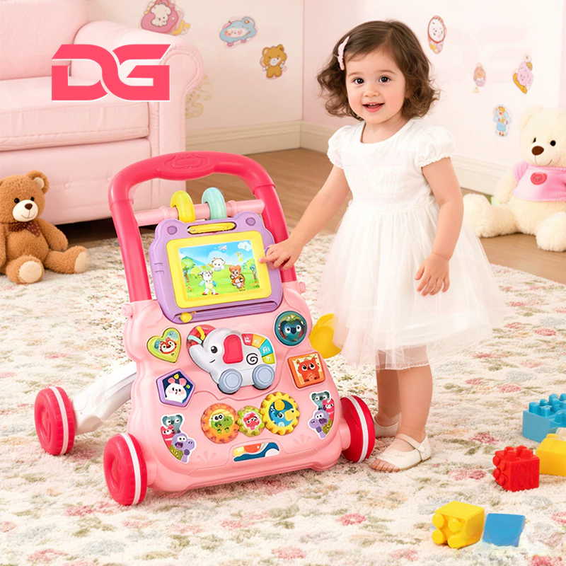 Andador Infantil Empurrador Infantil Educativo Musical Empurrador Quadro Magico Educativo Bebê