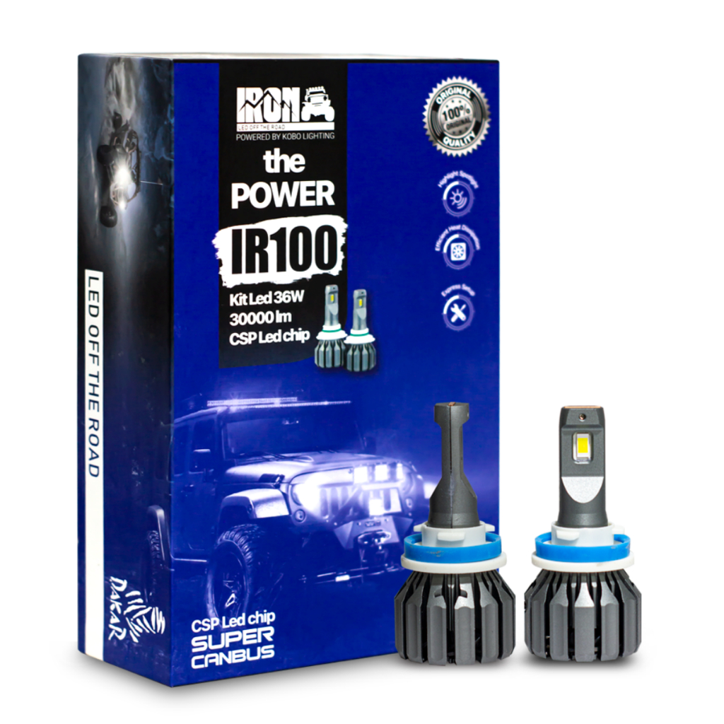 Par Lâmpadas Super LED 6500K Branco Frio Canbus 30000lm H1 H3 H4