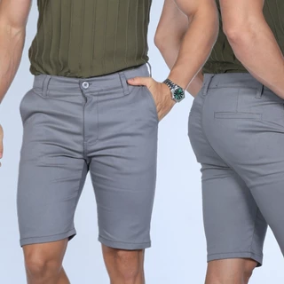 Bermuda Masculina Sport Fino Com Bolso Embutino Sarja Premium Com Elastano