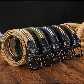 Cinto Social Tradicional Masculino Em Tecido Com Fivela