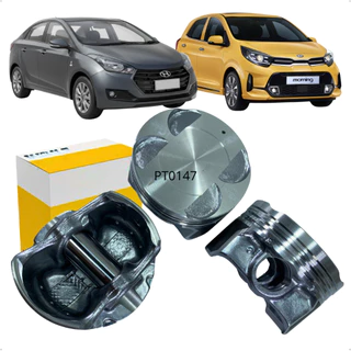 Jogo Pistão Anel STD Mahle Hb20 Picanto 1.0 12v 2012 Á 2022 em Oferta na Shopee