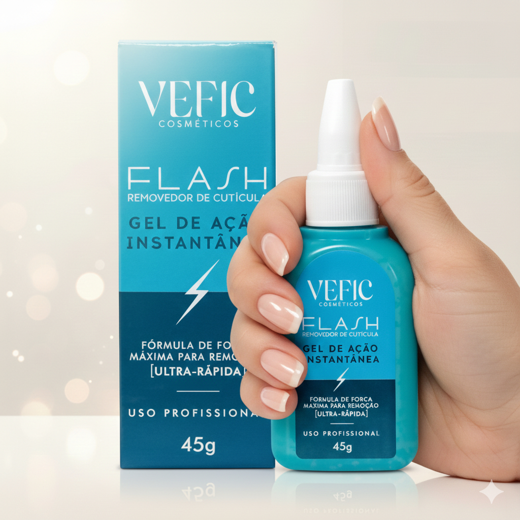 Removedor de Cutícula Flash 45gr Vefic Remove na hora sem Alicate ...