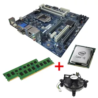 Kit Placa Mãe Upgrade LGA 1150 + Processador Intel Core i3 4ª Geração + 4GB RAM DDR3