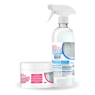 KIT LIMPA BOX SPRAY ULTRA BOX 500ML e PASTA POLIMAX TUDO LIMPINHO 250G