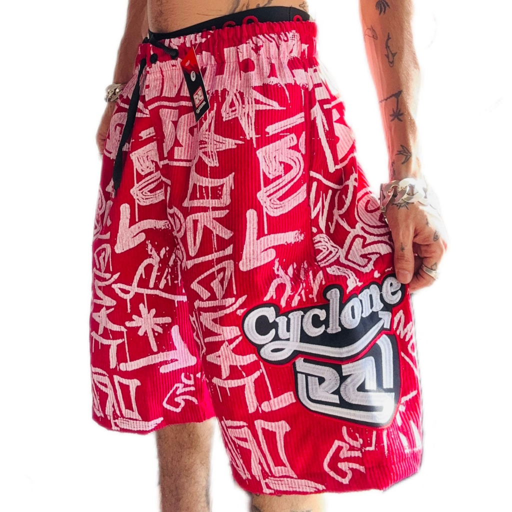 Bermuda Da Cyclone Veludo Preta Reggae New | Shopee Brasil