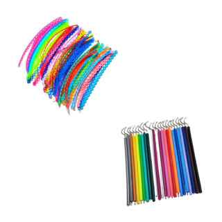 500 Borrachinhas Aparelho + 10 Trançado (5 pares) em Oferta na Shopee