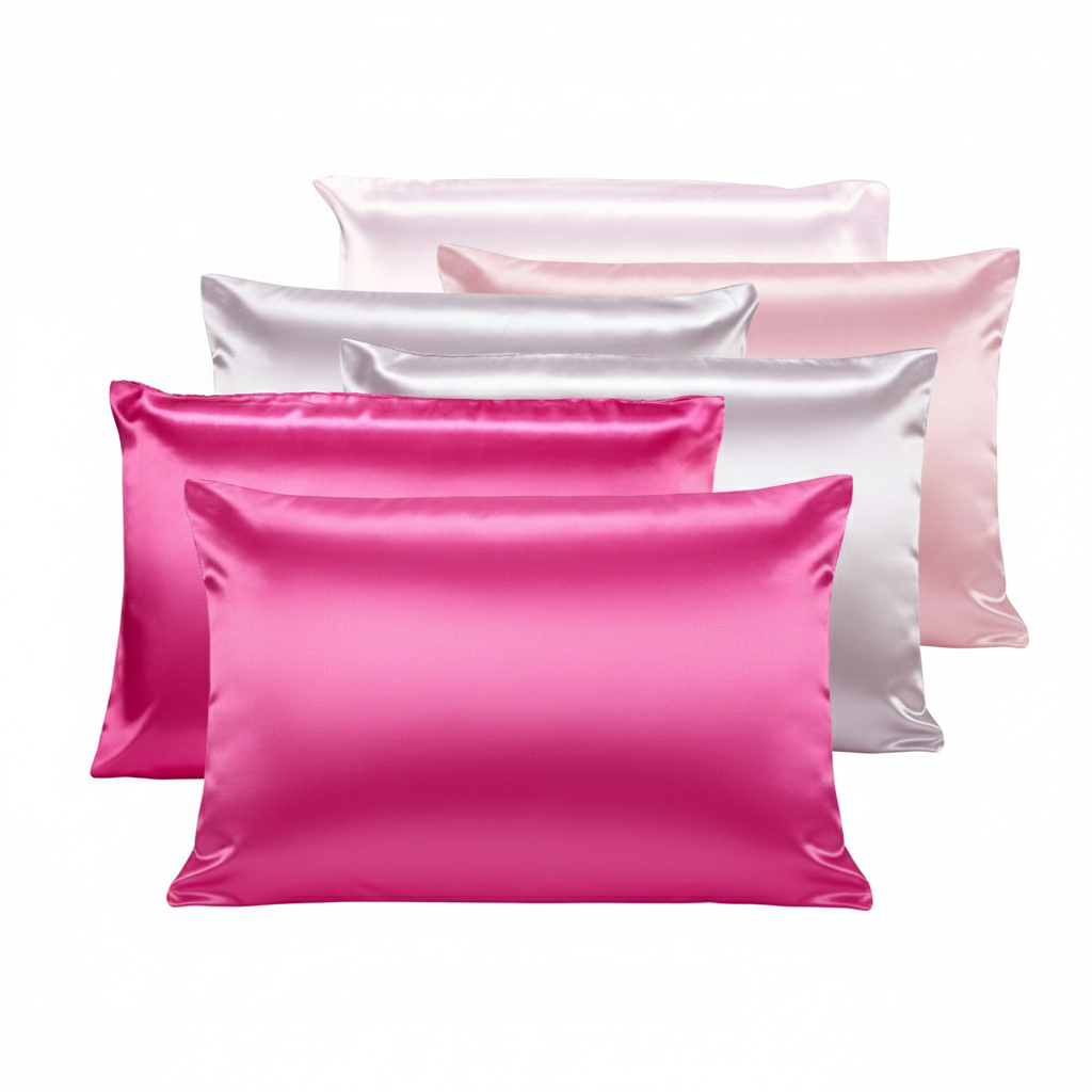 Kit 3 Pares Fronhas de Cetim Anti Frizz Premium Super Brilho Toque de ...