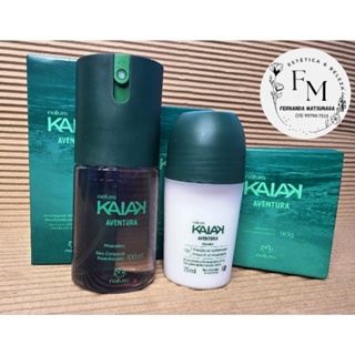 🎁💼 Kit Kaiak Aventura Masculino – Desodorante Corporal + Roll-on + Sabonete 💼🎁 em Oferta na Shopee