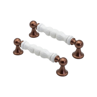 2 Pçs Puxador Para Gaveta Armário Penteadeira Colonial 96mm