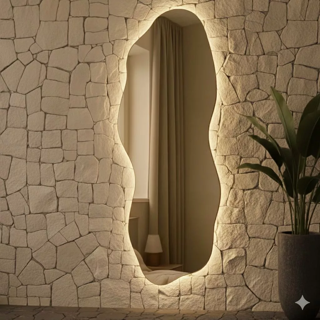 Espelho Grande Corpo Inteiro com LED