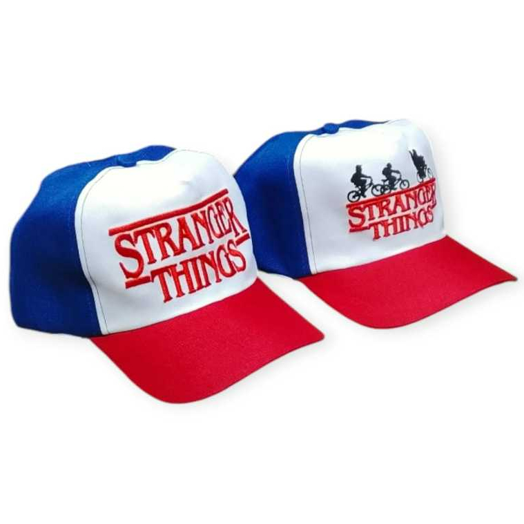 BONÉ DO STRANGER THINGS ABA CURVA BORDADO REGULÁVEL ADULTO ADOLESCENTE ...