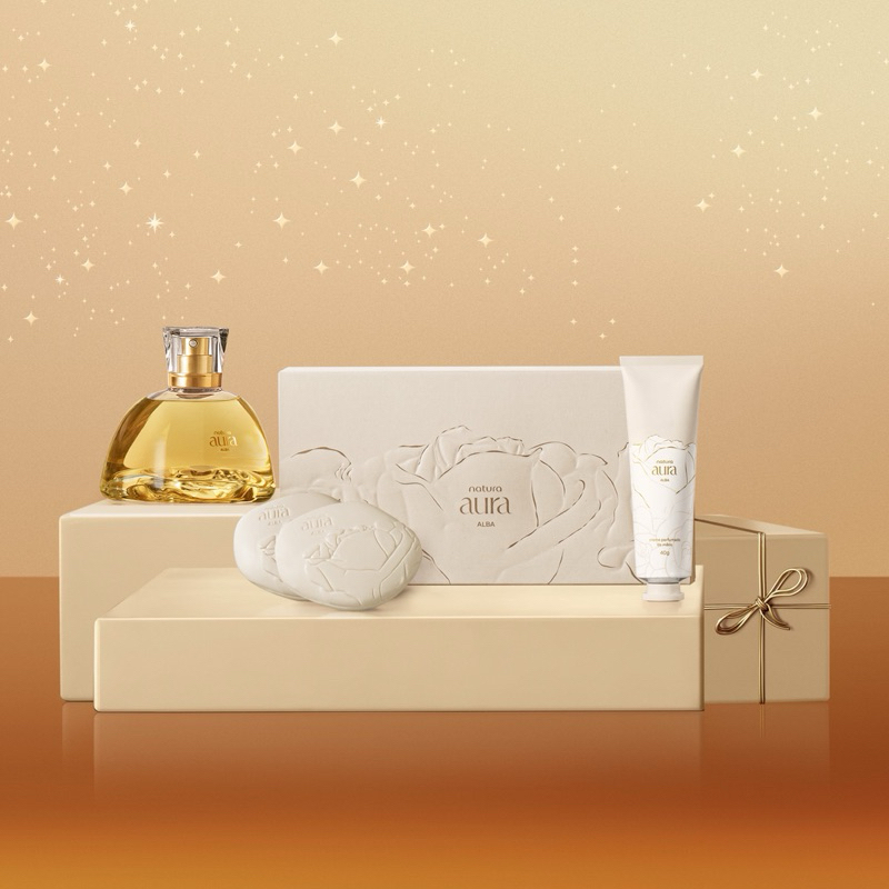 Kit Natura Aura Alba Completo (3 produtos) | Parfum 75ml + 02