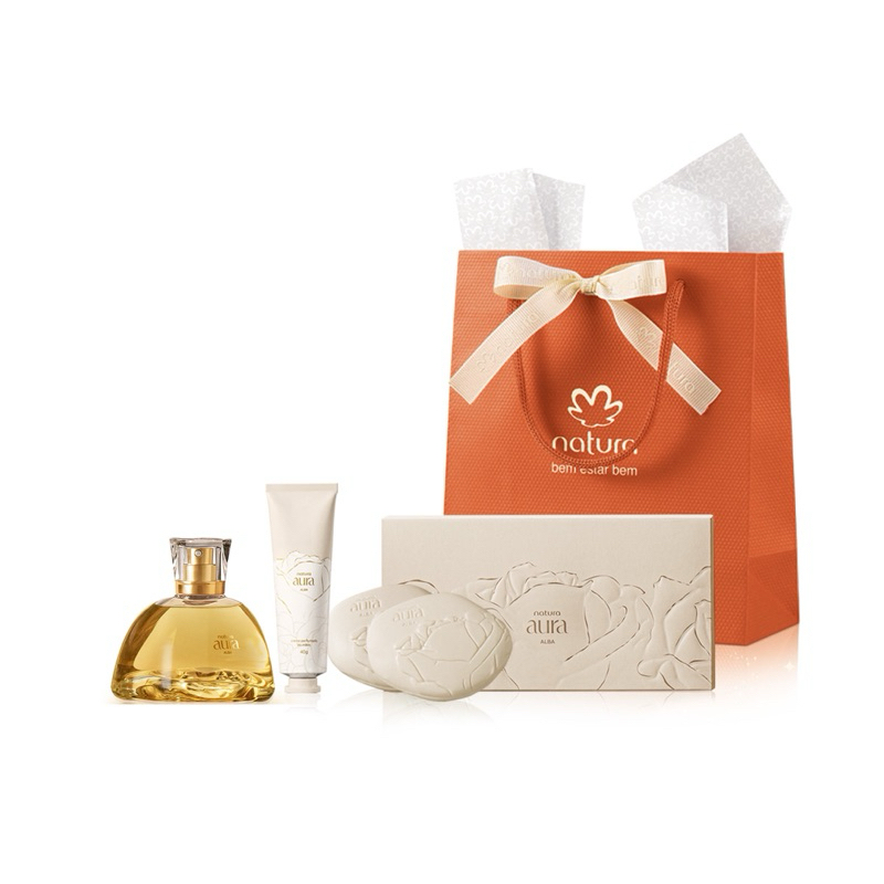 Kit Natura Aura Alba Completo (3 produtos) | Parfum 75ml + 02