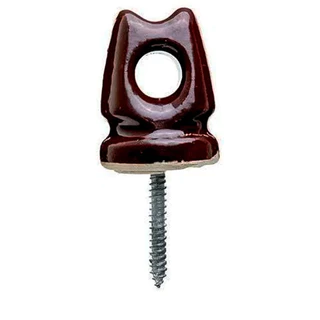 Isolador Para Cabos E Fios Porcelana Olhal Pimentão 72x54mm em Oferta na Shopee