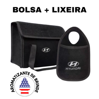 Kit Organização Automotiva: Bolsa de Ferramentas + Lixeira Premium (Com Aromatizante Brinde) Hyundai