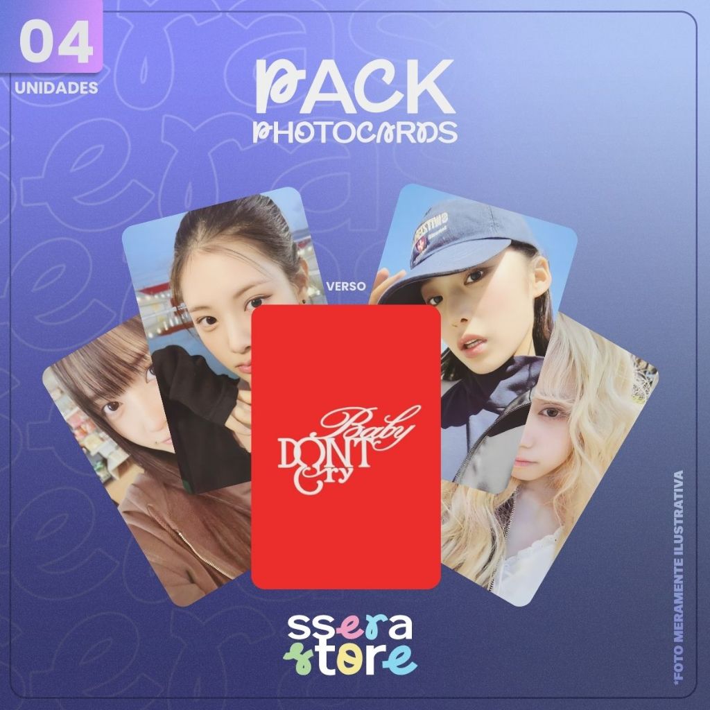 BABY DON'T CRY F Girl Photocards Fanmade | Shopee Brasil
