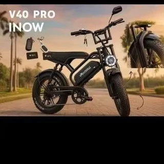 Bicicleta Elétrica Inow V40 PRO • 1000W • Trava na Roda Frontal • Alarme NFC • Garantia