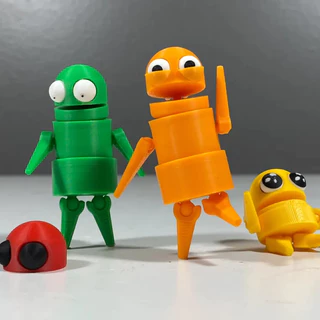 Boneco R.E.P.O. Articulado - Miniatura 3D Decoração Gamer e Colecionáveis