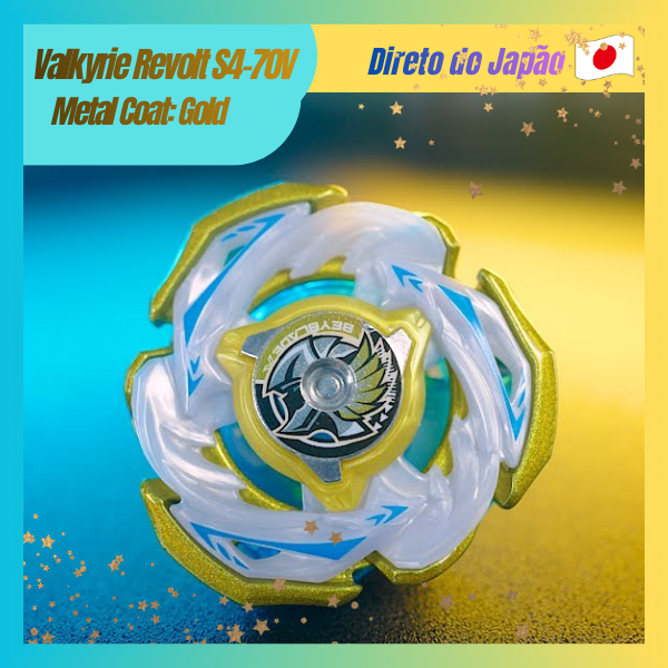Direto do Japão】BEYBLADE X Valkyrie Bolt S4-70V Metal Coat Gold