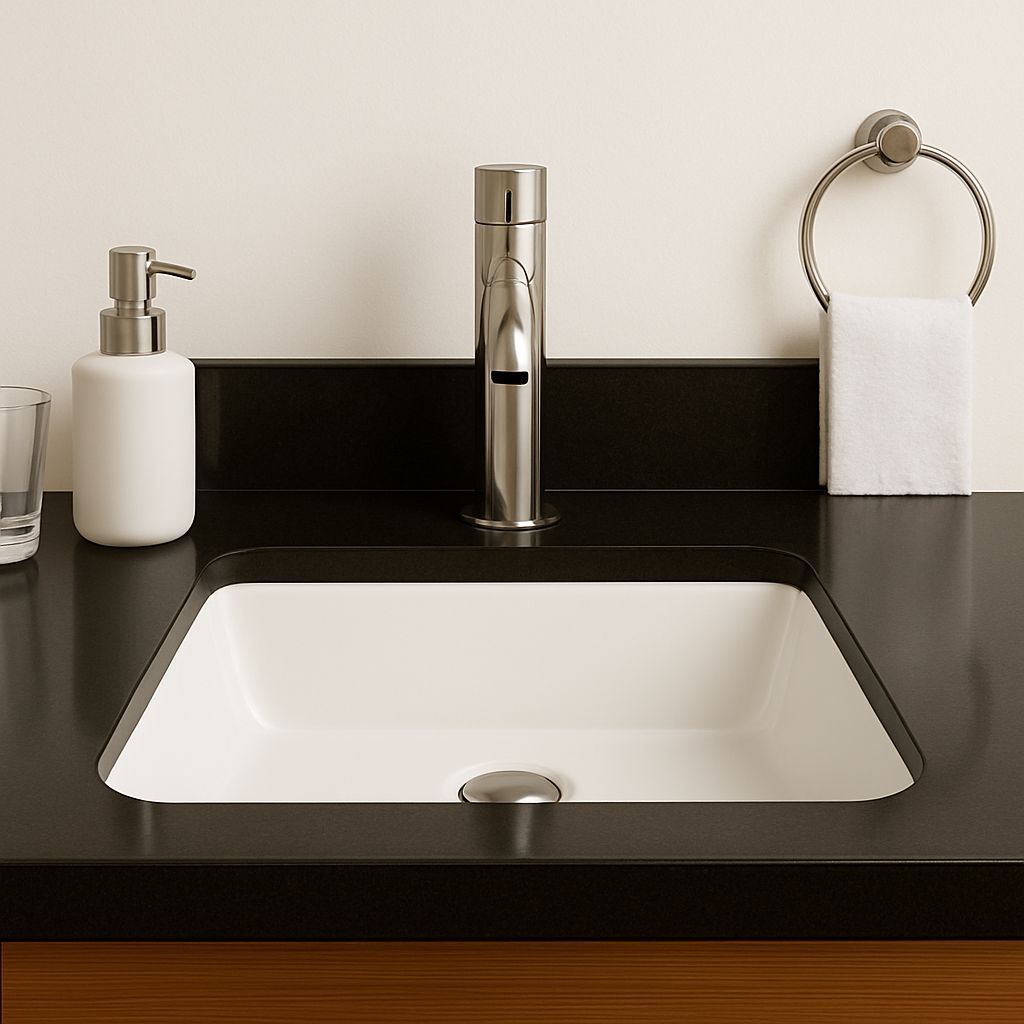 Cuba De Louca Embutir Mini Banheiro Lavabo Quadrada 30x30cm Vale Louças ...