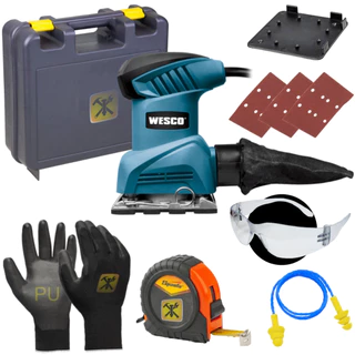 Lixadeira Orbital Oscilante 240w Ws4151u Wesco Com Kit Maleta em Oferta na Shopee
