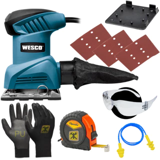 Lixadeira Orbital Oscilante 240w 1/4 Ws4151u Wesco + Brindes em Oferta na Shopee