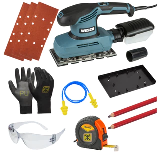 Lixadeira Oscilante Orbital Treme 240w Ws4168 Com Acessórios em Oferta na Shopee