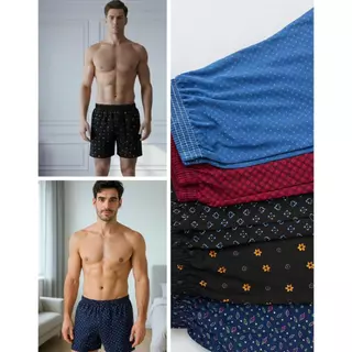 Kit 3 Pijama Masculino Samba Canção Cancao Traje de Dormir Masculina Cueca Short Pijamas Malha Fria em Oferta na Shopee