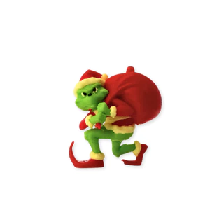 Enfeite Grinch Natalino | Impressão 3D | Mini Ornamento Árvore Natal | Artesanal | 5 cm