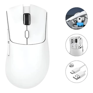 Mouse Gamer Attack Shark R1 lightweight wireless game mouse18000dpi 1000 Hz Conexão Trimodo PAW3311
