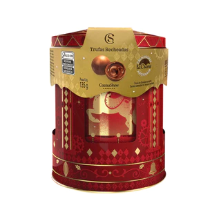 Cesta Com Lata Carrossel e Chocolates Cacau Show em Oferta na Shopee