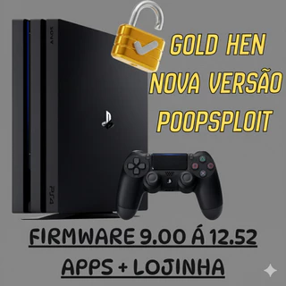 BD-j Desbloqueio Ps4 Gold Hen 12.50/12.52 Automático