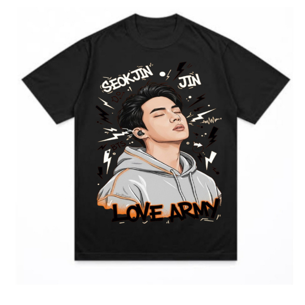 Camiseta Jin Bts TOUR 2025 RUNSEOKJIN EP Não Diga Que Você Me Ama