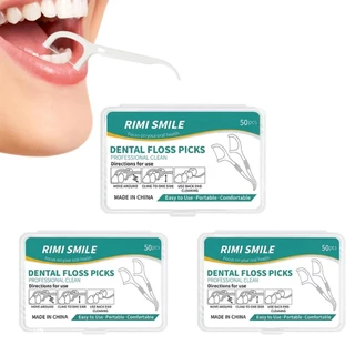 Kit 50/100/200/300 Unidades de Fio Dental em Formato de Arco Ultra Fino para uma Limpeza Eficaz
