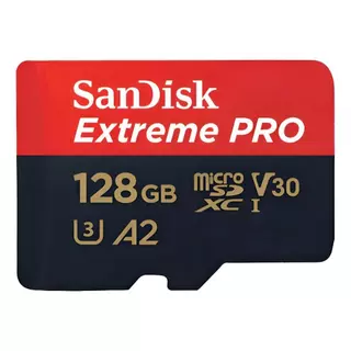 Cartão de Memória Extreme Pro 128gb Microsd Com Adaptador