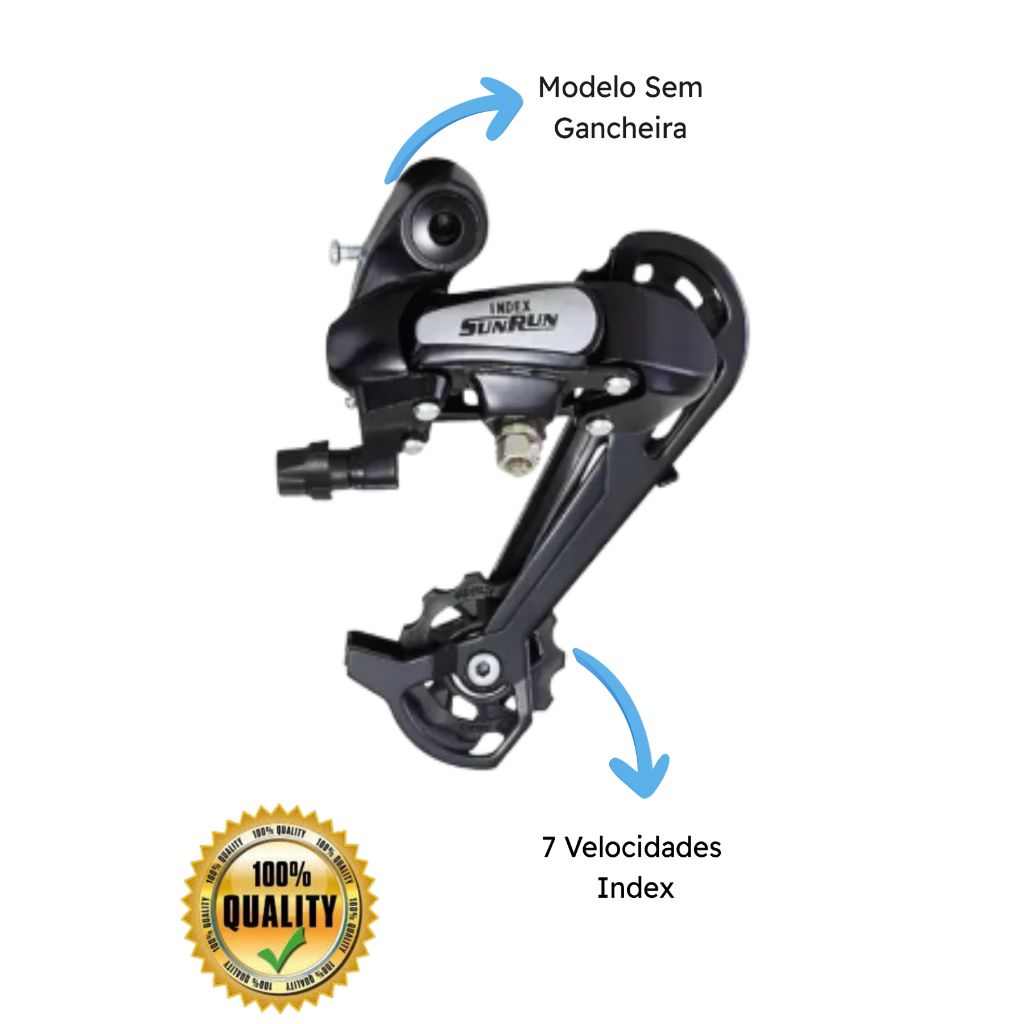 Câmbio Macaquinho 7v / 21v S/Gancheira Index Sunrun Compatível C
