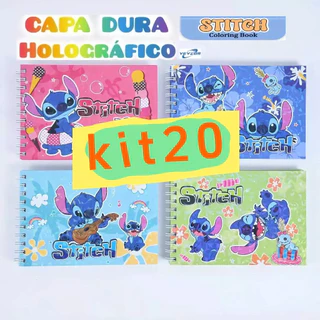 KIT 5/10/15/20 Livros de Colorir Stitch Capa Dura Folhas Grossas Infantil Desenho Pintura Goods-SALE em Oferta na Shopee