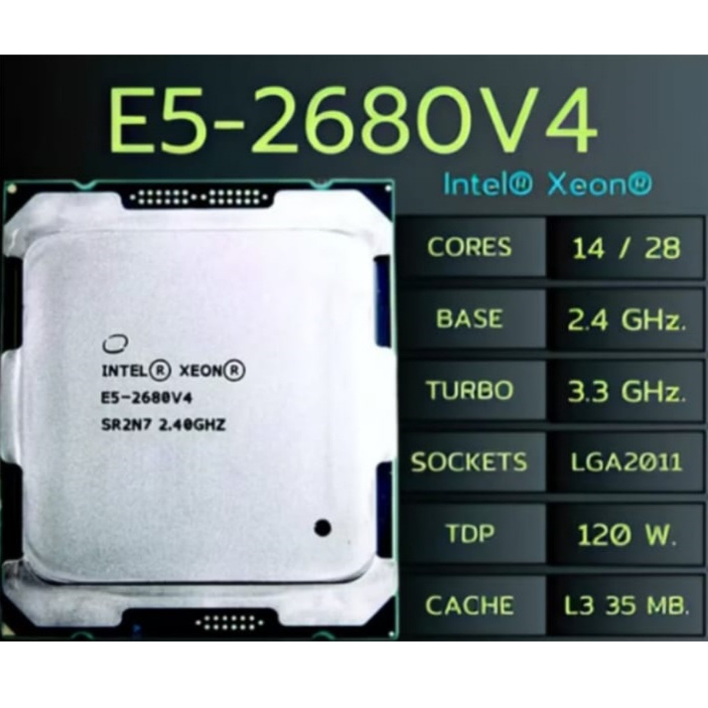 ゲーミングマザーボードキット＆Intel Xeon E5 2680 V4セット Kit Xeon Gamer - E5-2680 V4 + 16gb Ddr4 Asgard - E5-a99 Cor Preto