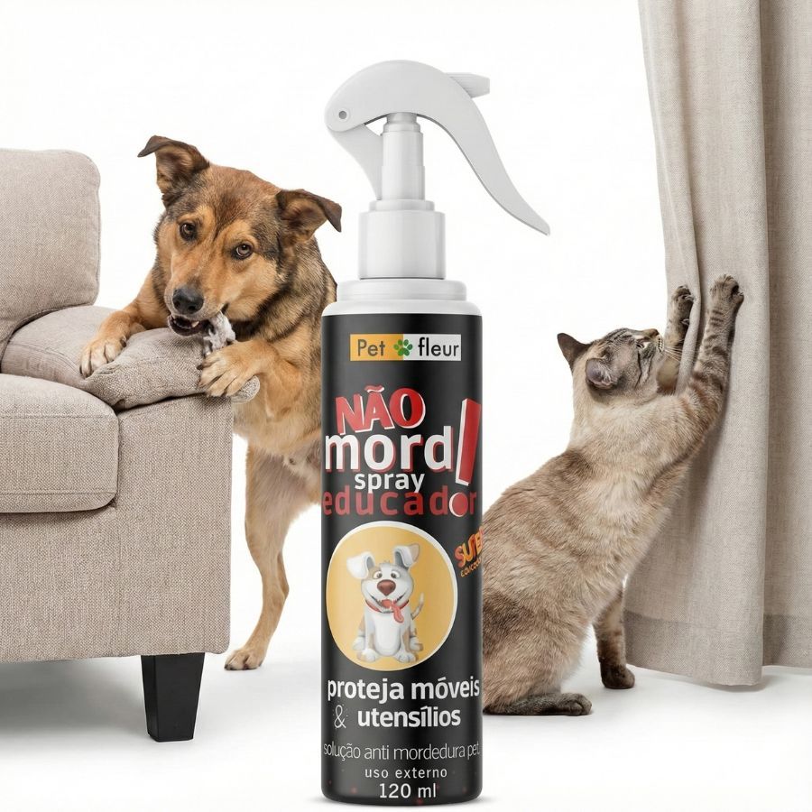 Spray Repelente e UltraAmargante Sanitário Afasta Pet - NAO MORD! Proteja móveis utensilios e plantas - - cães e gatos