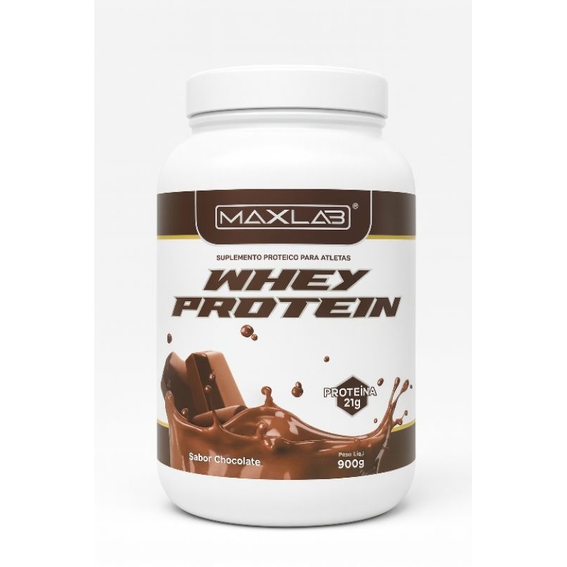 Whey Protein Sabor Chocolate 900 G - Maxlab | Shopee Brasil