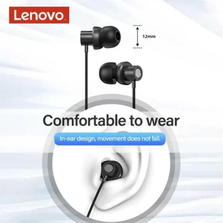 Fones de ouvido ThinkPlus TW13 com microfone - Fones de ouvido com fio e entrada auxiliar de 3,5 mm - Preto