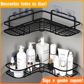 Prateleira Para Banheiro Prateleira Organizador Auto Adesivo Para Banheiro Cozinha Lavanderia em Oferta na Shopee
