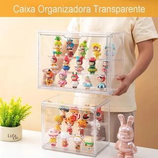 Caixa Acrílica com Tampa Magnética - Empilhável para Bonecos, Sapatos e Bolsas | Organizador Cristal em Oferta na Shopee