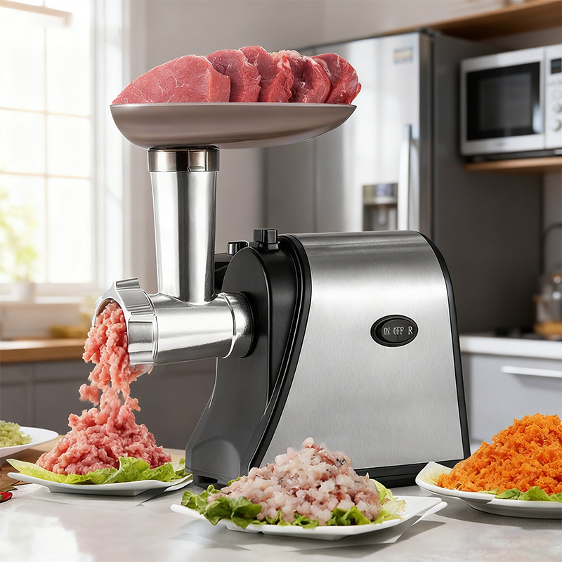 Moedor de Carne Elétrico 1500W Aço Inox 110/220V com Funil para ...