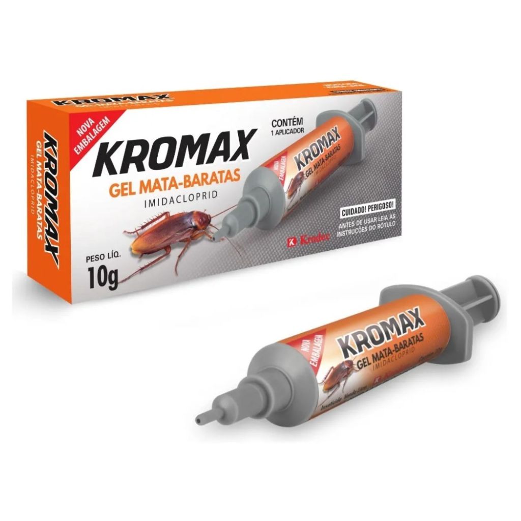 Mata Barata em Gel Kromax Seringa Veneno inseticida 10G 1 Unid ...