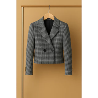 Lovito Preppy Xadrez Geométrico Mulheres Selvagens Knit Top