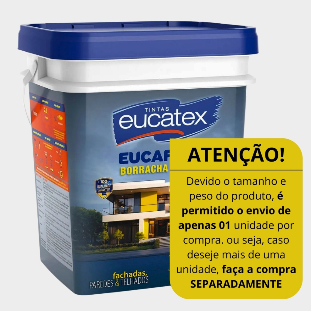 Borracha Líquida Eucatex Eucaflex 20 Kg Cores Variadas
