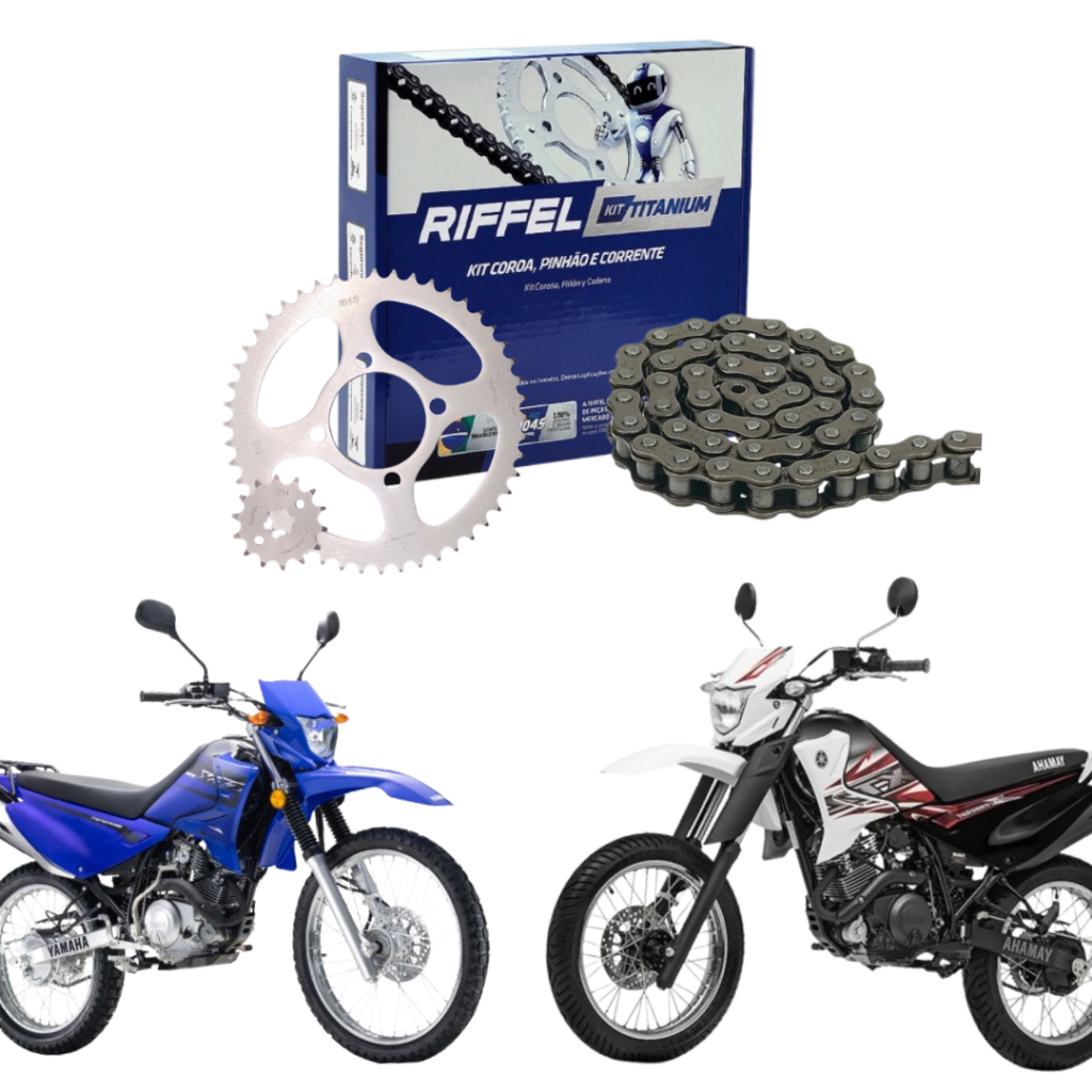Kit Relação Tração Transmissão Yamaha XTZ 125 K - E - XE - XK 2002