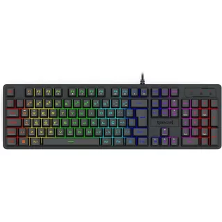 Teclado Membrana Gamer Redragon Netherbane Iluminação Rainbow Preto ABNT2 (Recondicionado)